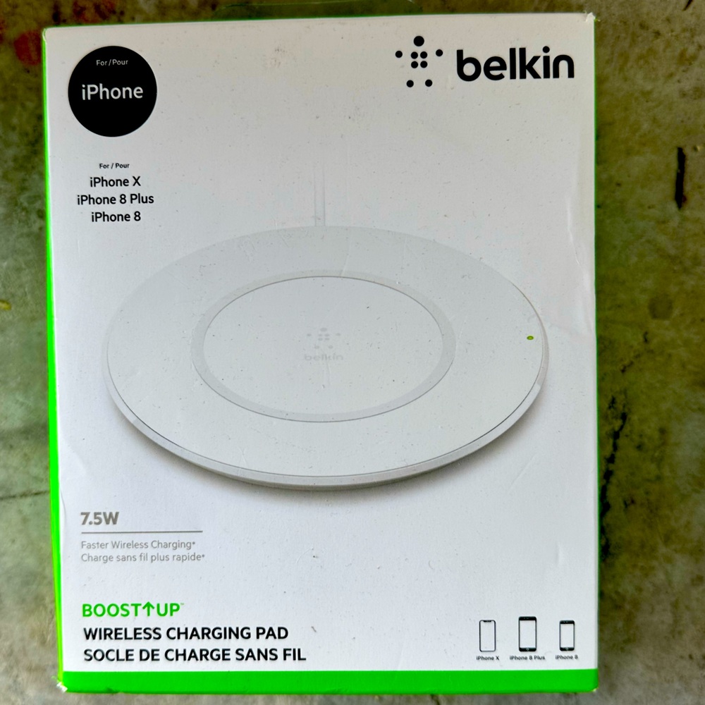 Belkin Quick Wireless Charging Pad 7.5W Qi-Certified ChargePad foriPhone,Samsung